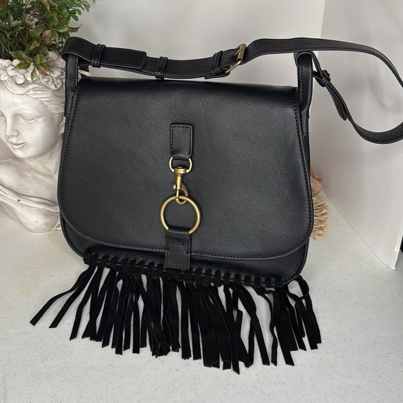Lucky Brand Women's Kate Leather Shoulder bag Black - Picture 8 of 12